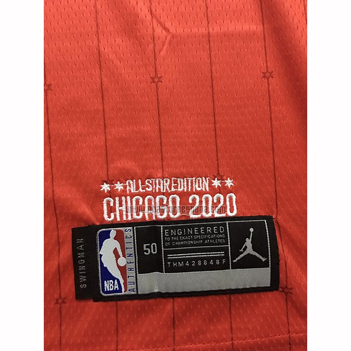Camiseta All Star 2020 Los Angeles Lakers Kobe Bryant NO 24 Rojo